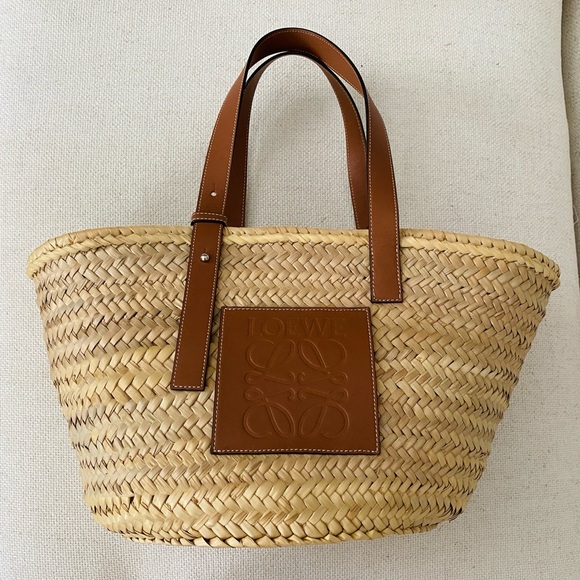 Loewe basket Woven Tote with Tan Leather - Picture 1 of 5